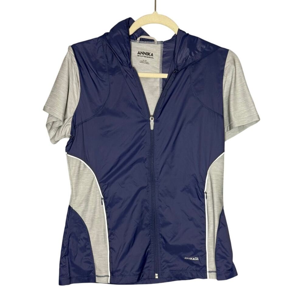 Annika S/S Hybrid Flex Full Zip Hooded Jacket Size Small‎